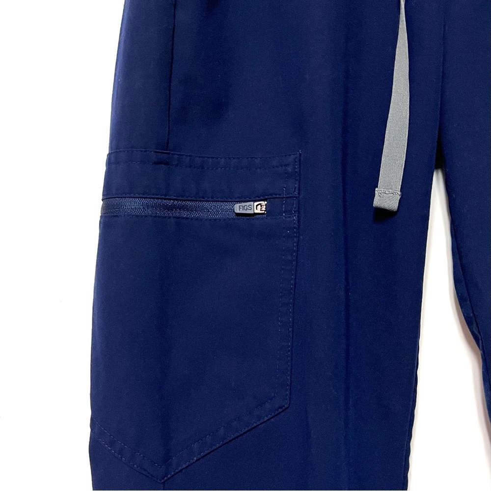 Figs Zamora Jogger Scrub Pants Core FIONX Navy Size XS Women’s Medical Uniform - Picture 6 of 12